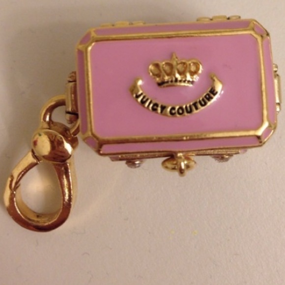 Juicy Couture Jewelry Chest TRAIN CASE Box Charm - Picture 4 of 5